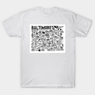Baltimore Map T-Shirt
